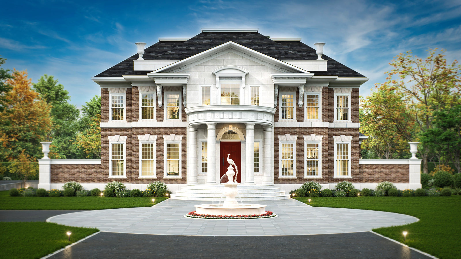 A352-A Neoclassical House, 5 Bedrooms, 3.5 Bathrooms | Rickton Exterior