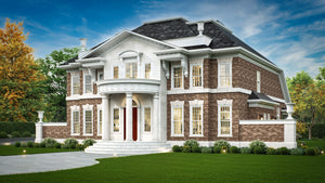 A352-A Neoclassical House, 5 Bedrooms, 3.5 Bathrooms | Rickton Exterior-2
