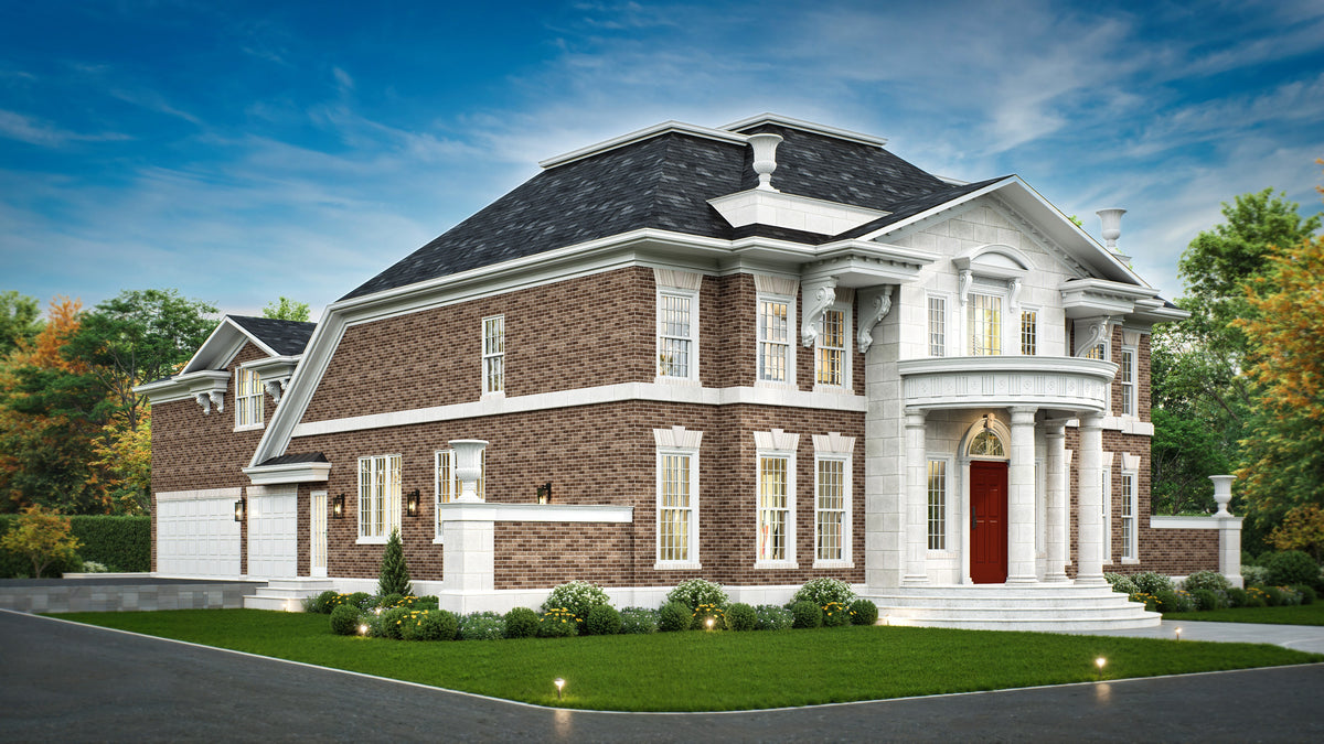 A352-A Neoclassical House, 5 Bedrooms, 3.5 Bathrooms | Rickton Exterior-3