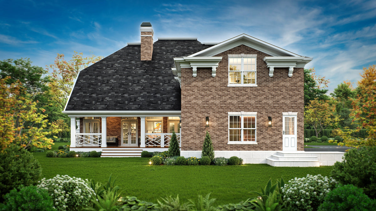 A352-A Neoclassical House, 5 Bedrooms, 3.5 Bathrooms | Rickton Exterior-6