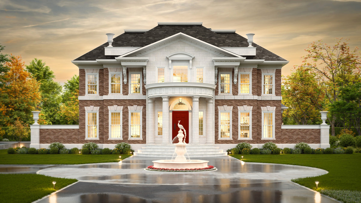 A352-A Neoclassical House, 5 Bedrooms, 3.5 Bathrooms | Rickton Exterior-8