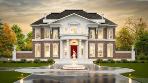 A352-A Neoclassical House, 5 Bedrooms, 3.5 Bathrooms | Rickton Exterior-8