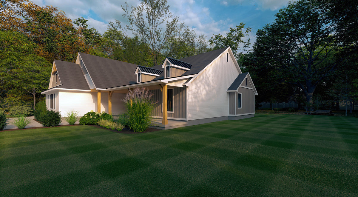 Stylish 4-Bedroom Ranch Plan with Open Living and Patio