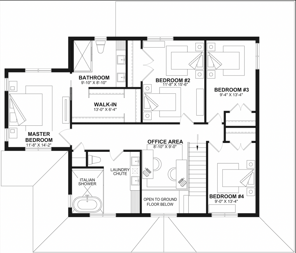 Rivard Second Floor Plan