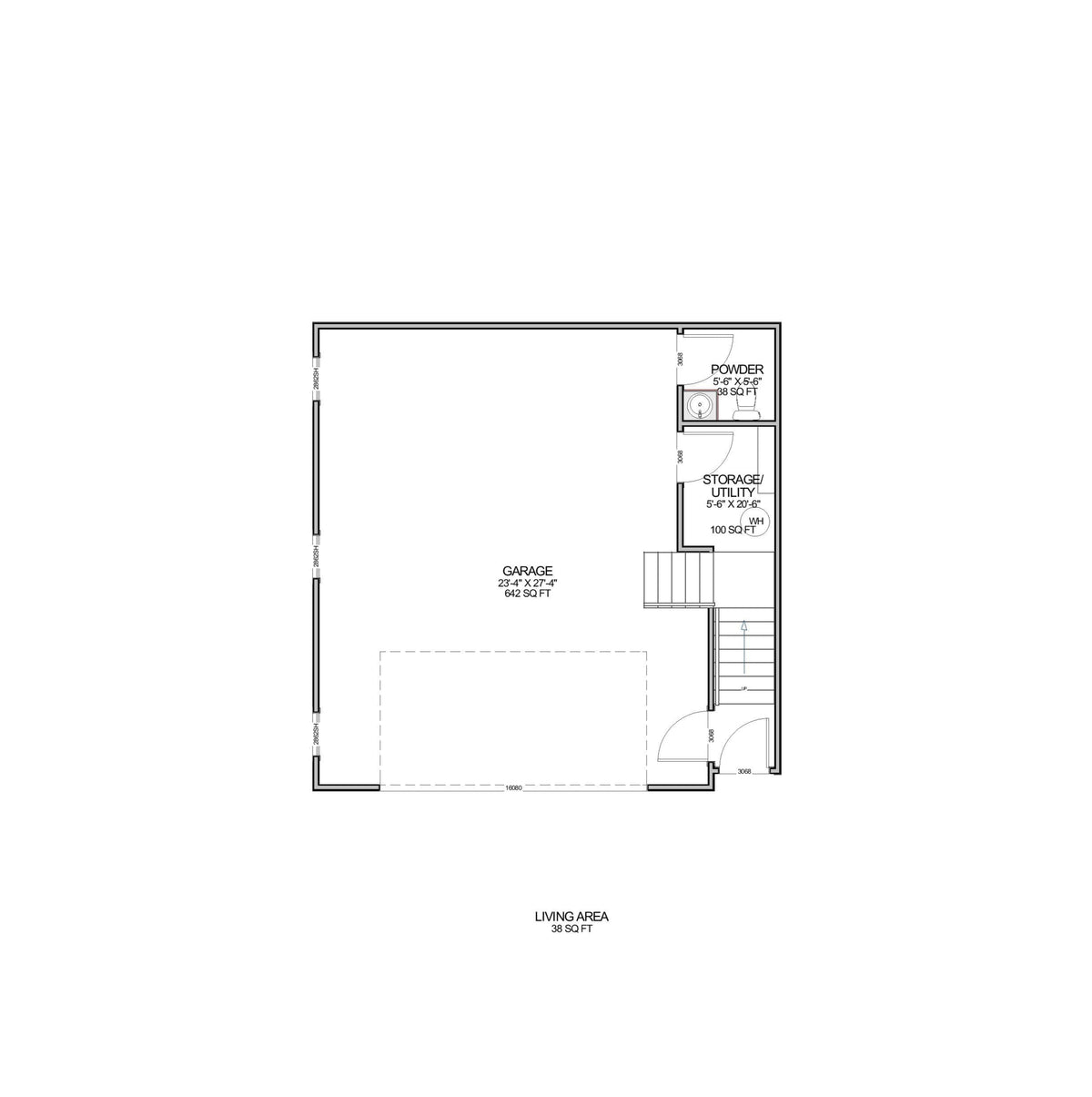 Riverside Garage  Archival Designs Floor Plan