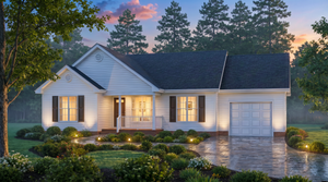 ST25083 Ross 3 Bedrooms, 2 Bathrooms, Ranch Style House Plan