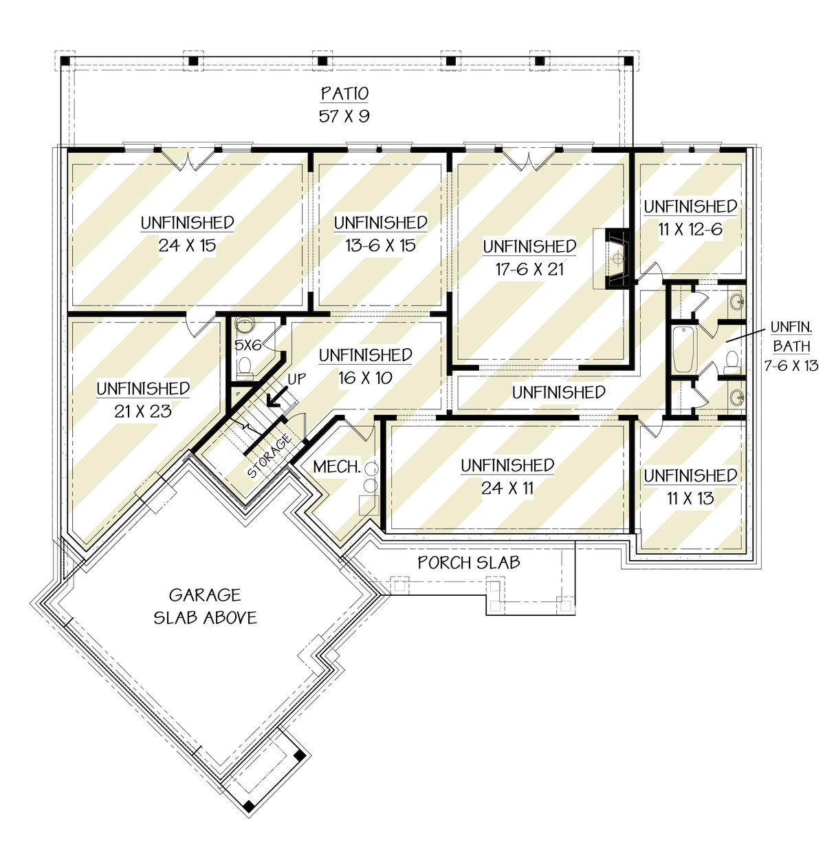 Ruby Cottage Basement Floor Plan