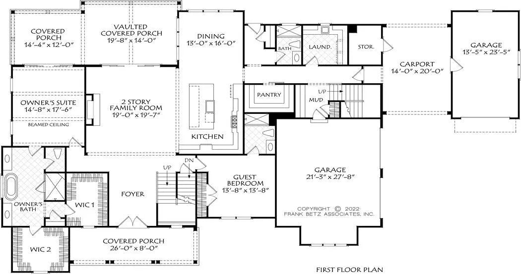 Ruskin Place - Archival Designs House Plans, floor plan