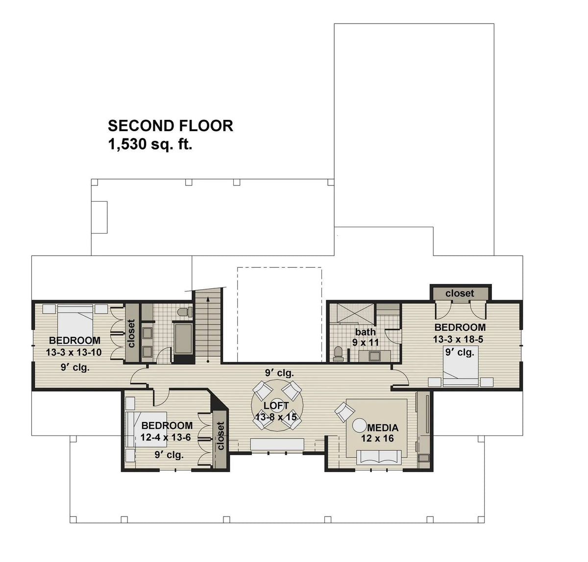 Ruth Ann House Plan - Archival Designs House Plans, floor plan