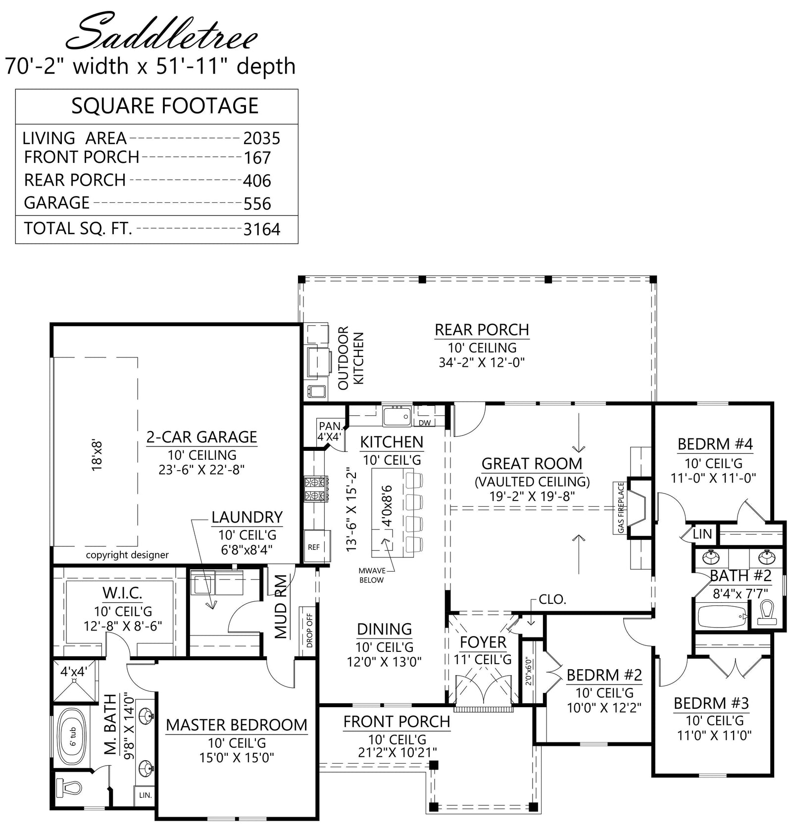 Saddletree House Plan - Archival Designs House Plans