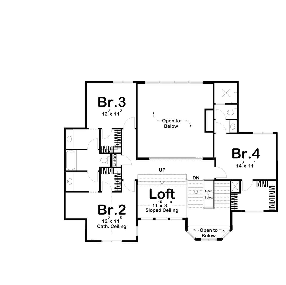 Griffith Creek House Plan - Archival Designs House Plans, floor plan