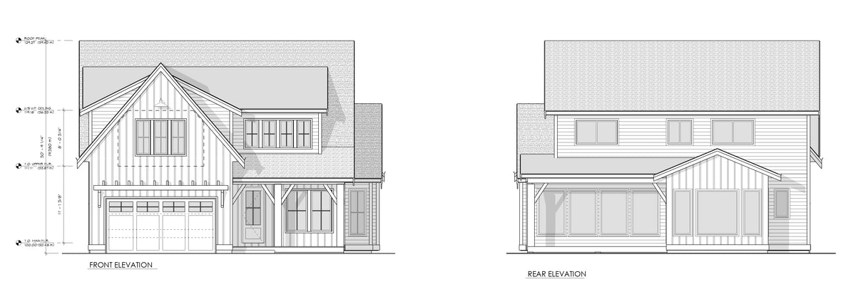 Spacious Two-Story Farmhouse Plan with Modern Features- 2678 sq.ft