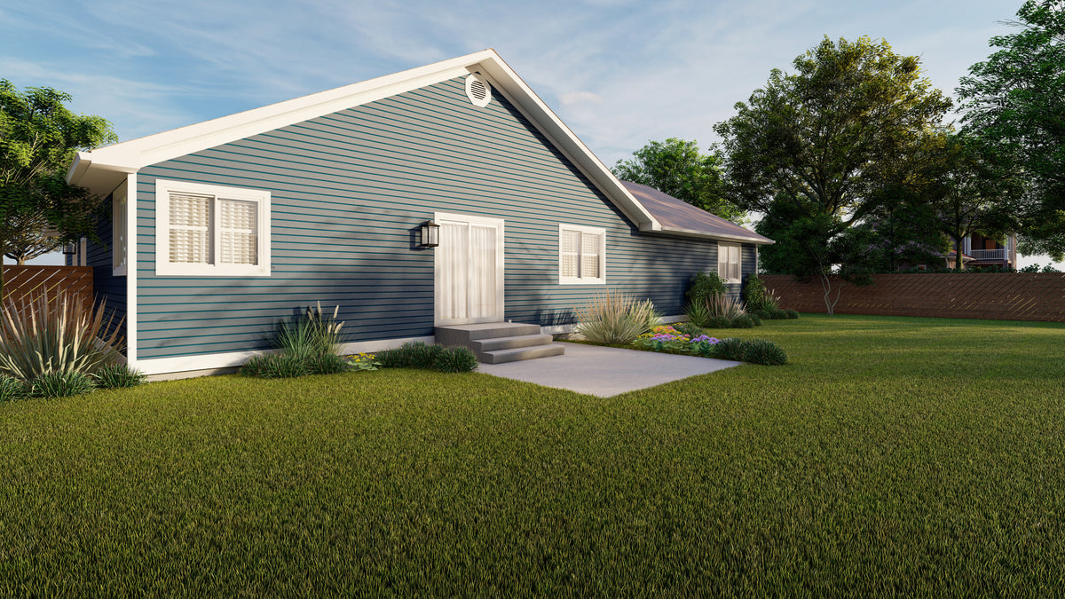 AO8483-A Traditional House, 3 to 5 Bedrooms, 2.5 to 3.5 Bathrooms | Simpson House Plan Exterior-6