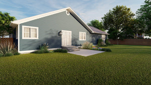 AO8483-A Traditional House, 3 to 5 Bedrooms, 2.5 to 3.5 Bathrooms | Simpson House Plan Exterior-6