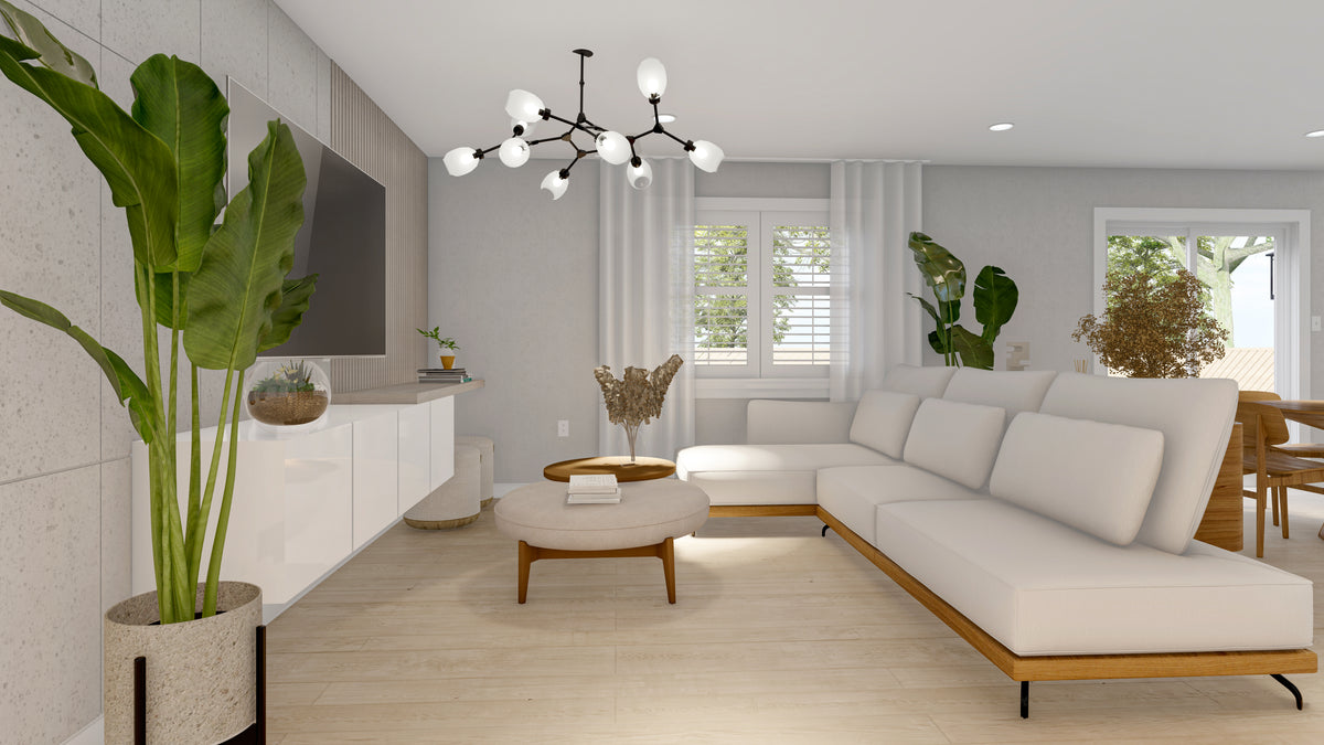 AO8483-A Traditional House, 3 to 5 Bedrooms, 2.5 to 3.5 Bathrooms | Simpson House Plan Living Area