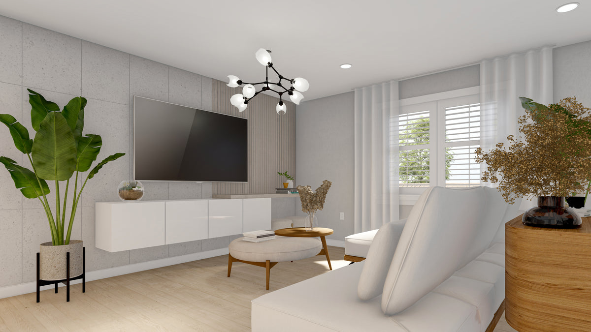 AO8483-A Traditional House, 3 to 5 Bedrooms, 2.5 to 3.5 Bathrooms | Simpson House Plan Living Room