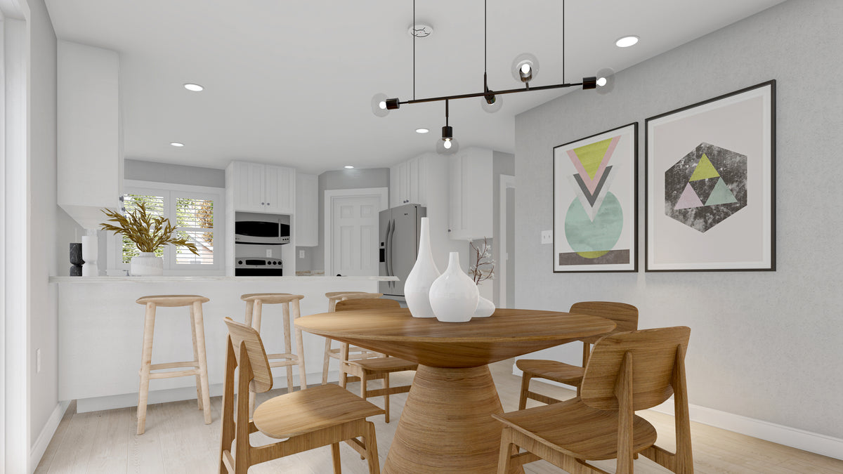 AO8483-A Traditional House, 3 to 5 Bedrooms, 2.5 to 3.5 Bathrooms | Simpson House Plan Dining