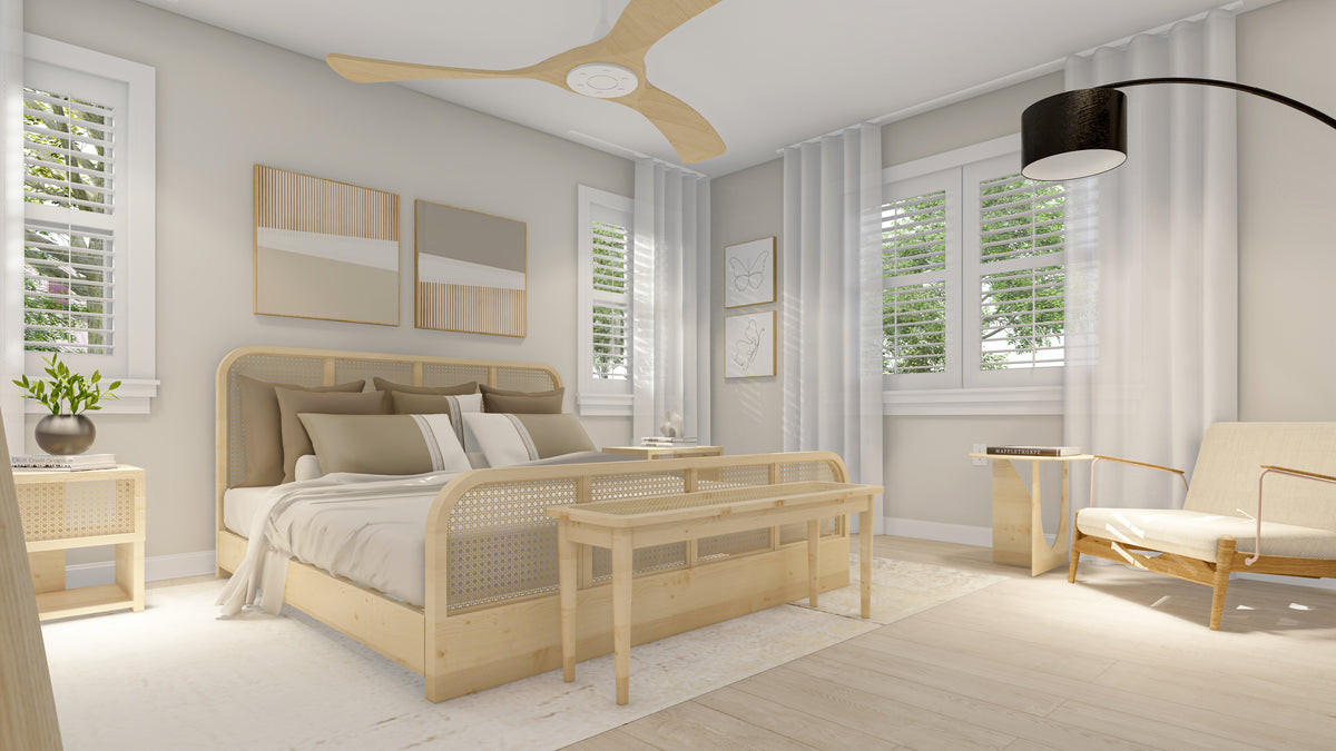 AO8483-A Traditional House, 3 to 5 Bedrooms, 2.5 to 3.5 Bathrooms | Simpson House Plan Master Bedroom