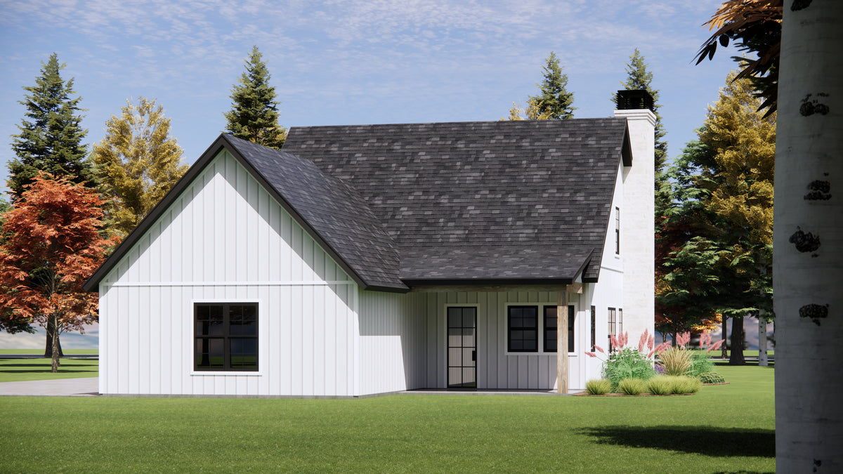 Country House, 3 Beds, 2.5 Baths | Plan SM158 Exterior-5