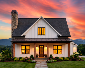 R7478-A Country House, 3 Beds, 2.5 Baths | Plan SM158 Exterior-1