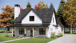 Country House, 3 Beds, 2.5 Baths | Plan SM158 Exterior-4