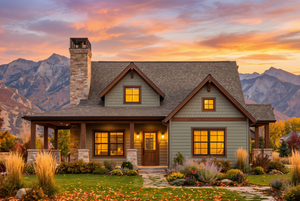 R7481-A Country Mountain House, 3 Beds, 2 Baths | Plan SM159 Exterior-2