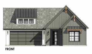 R7944-A Modern Farmhouse, 3 Bedrooms, 2 Bathrooms | SM165 Front CAD