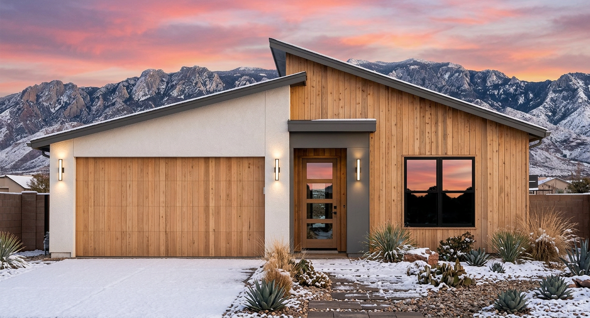 R7981-A Contemporary Modern House, 3 Bedrooms, 2 Bathrooms | SM166A Exterior-2