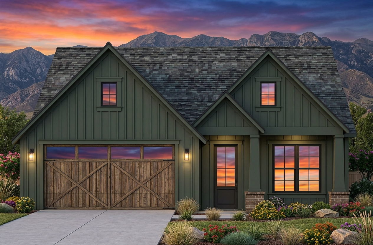 R8039-A Modern Farmhouse, 3 Bedrooms, 2 Bathrooms | SM167A Exterior