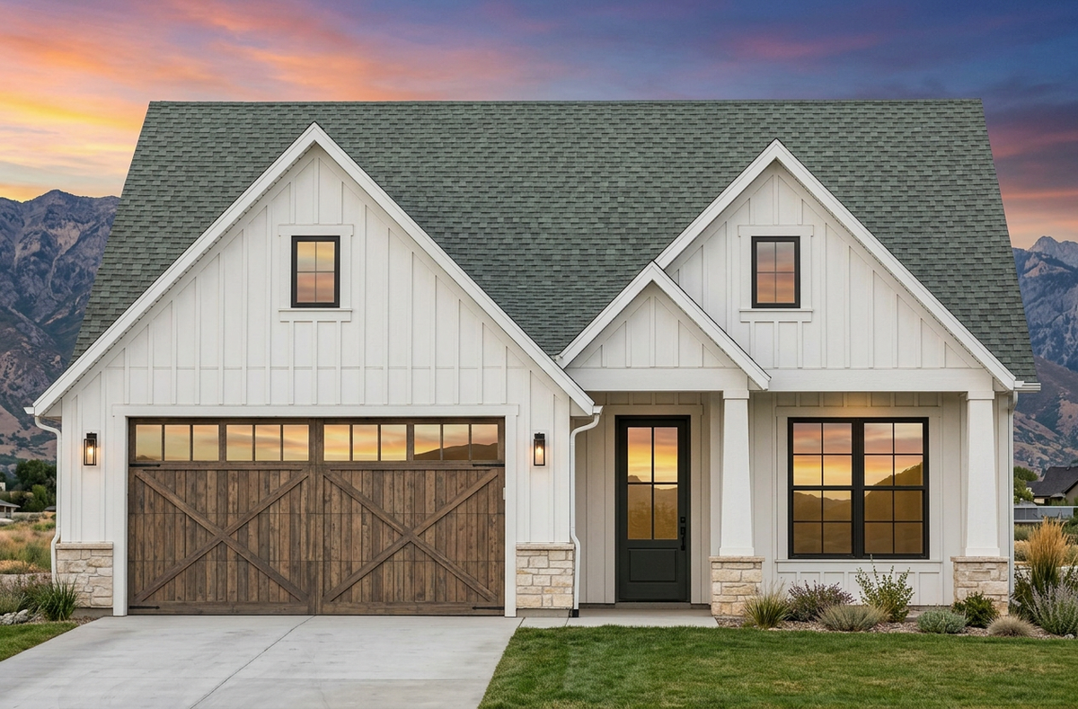 R8039-A Modern Farmhouse, 3 Bedrooms, 2 Bathrooms | SM167A Exterior-5