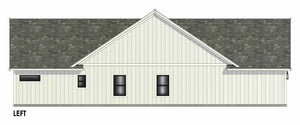 R8039-A Modern Farmhouse, 3 Bedrooms, 2 Bathrooms | SM167A Left CAD
