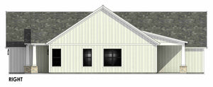 R8039-A Modern Farmhouse, 3 Bedrooms, 2 Bathrooms | SM167A Right CAD
