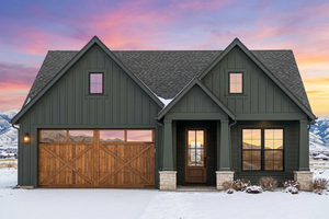 R8098-A Craftsman House, 4 Bedrooms, 3 Bathrooms | SM168A House Plan Exterior-2