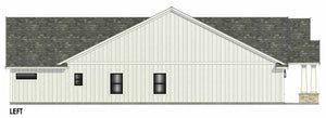 R8098-A Craftsman House, 4 Bedrooms, 3 Bathrooms | SM168A House Plan Left CAD