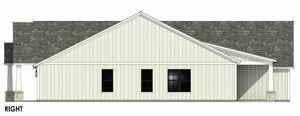 R8098-A Craftsman House, 4 Bedrooms, 3 Bathrooms | SM168A House Plan Right CAD