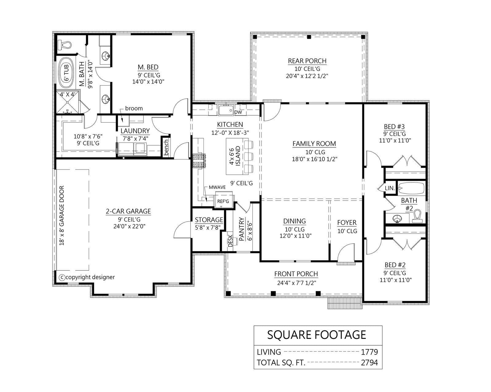 C7809-A Modern Farmhouse, 3 Bedrooms, 2 Bathrooms | Springhill 2 Exterior
