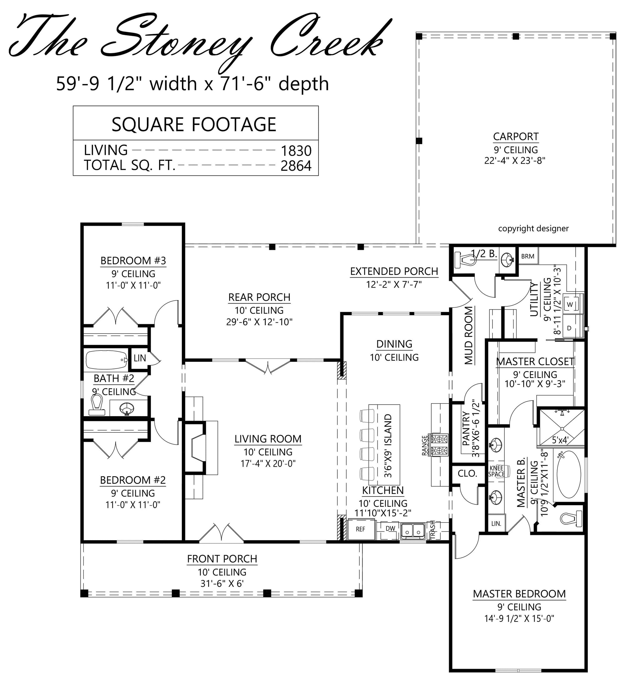 Stoney Creek House Plan - Archival Designs House Plans