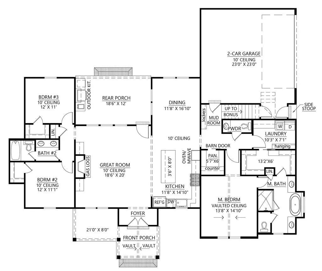 Sage II House Plan - Archival Designs House Plans