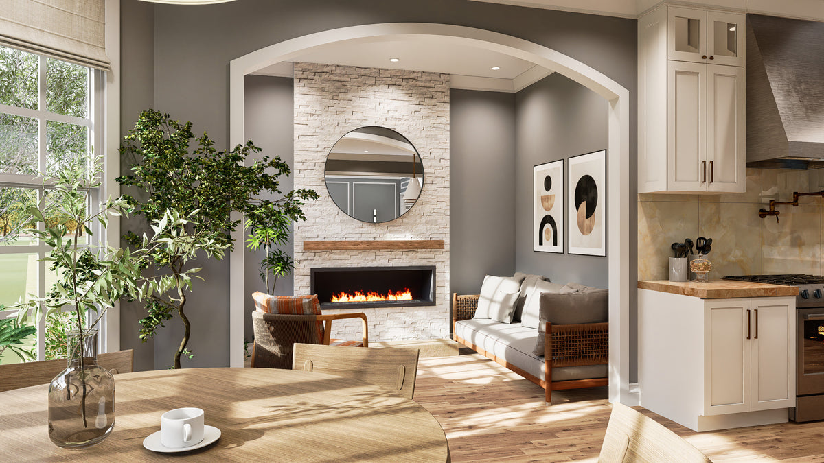 Spacious 5-bedroom home with grand foyer and outdoor living areas.