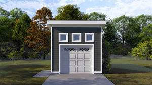 AO8488-A Detached Garage | Scribner Garage Plan Exterior