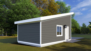 AO8488-A Detached Garage | Scribner Garage Plan Exterior-3