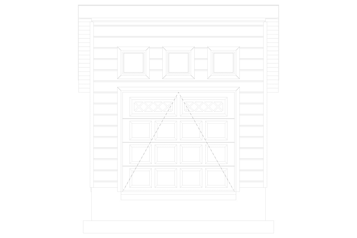 AO8488-A Detached Garage | Scribner Garage Plan Front Elevation