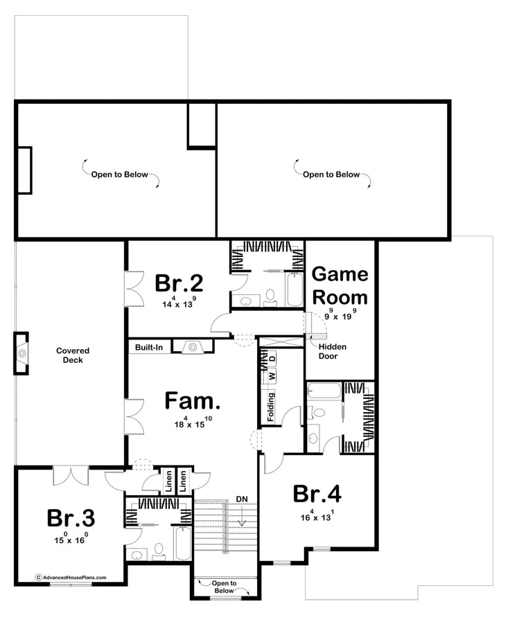 Englewood House Plan - Archival Designs House Plans, floor plan