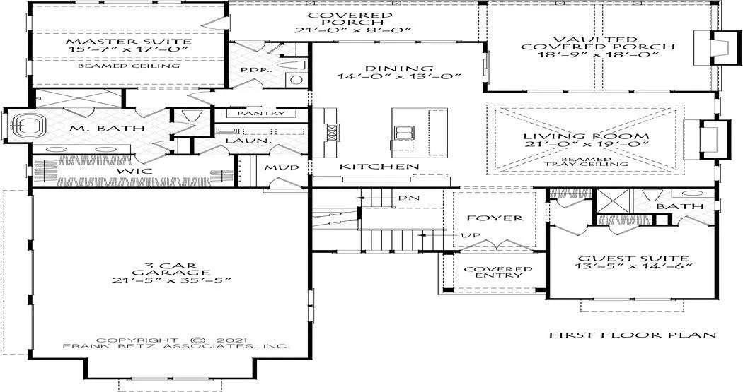 Selwyn Park - Archival Designs House Plans, floor plan