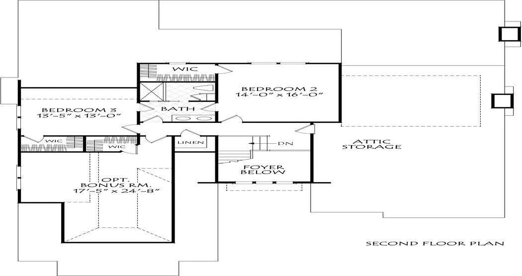 Selwyn Park - Archival Designs House Plans, floor plan