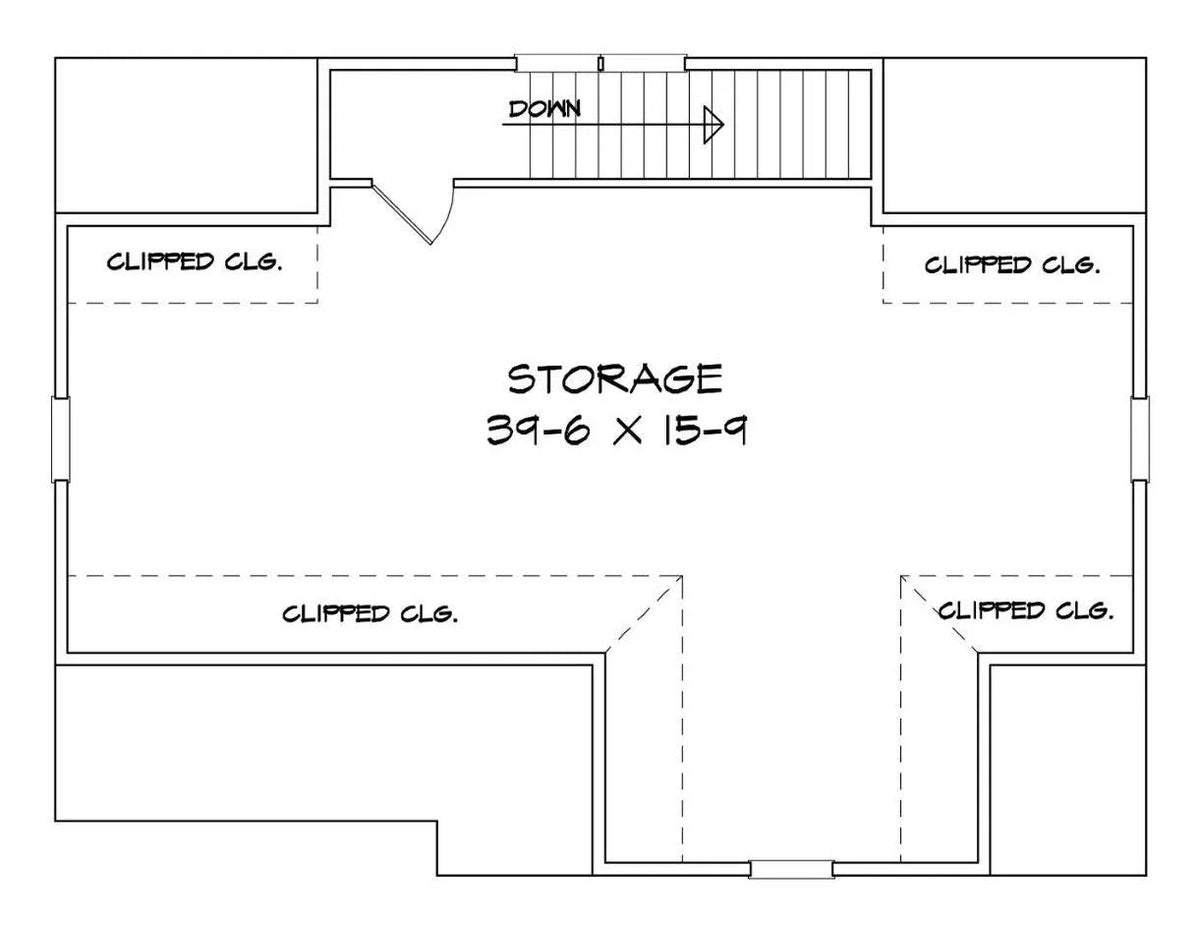 Senoia Garage Plan - Archival Designs House Plans, floor plan