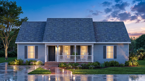 A8197-A Traditional House, 3 Bedrooms, 2 Bathrooms | Shane House Plan Exterior-2