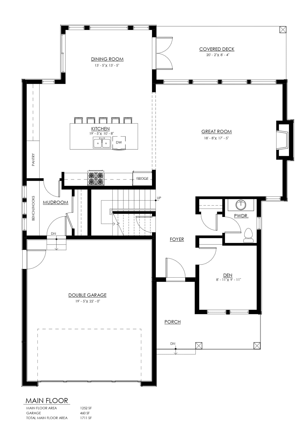 Sherbrooke Main Floor Plan