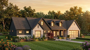AJ8451-A Modern Farmhouse, 3 Bedrooms, 2 Bathrooms | Plan 1073 House Plan Exterior-4