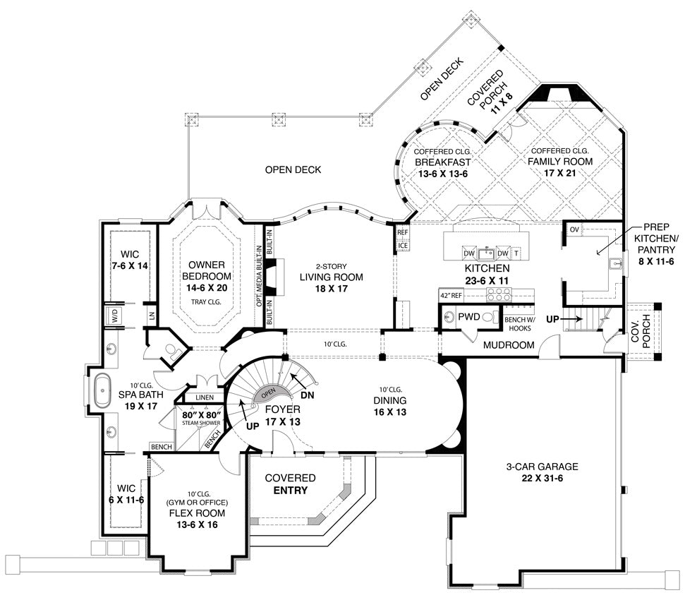 Sierra Sky House - First Floor Plan